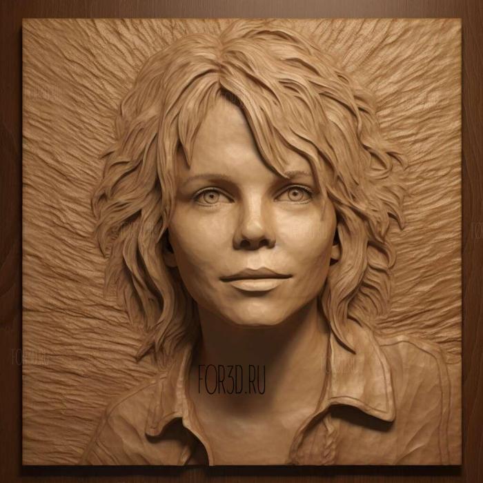 Meg Ryan 2 stl model for CNC